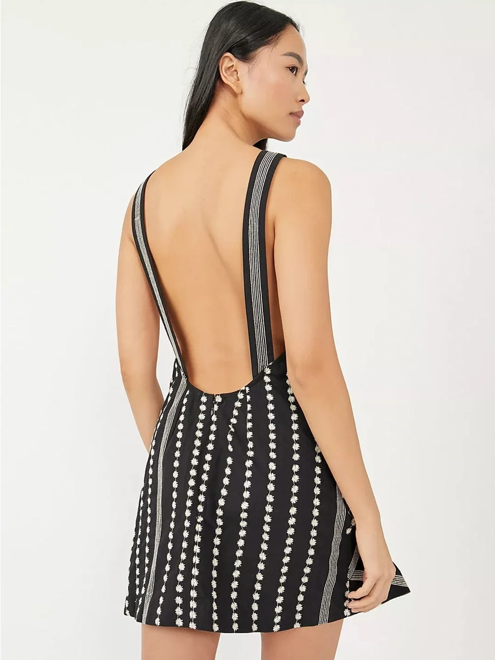 FREE PEOPLE Juni Embroidered Mini Dress, Size S